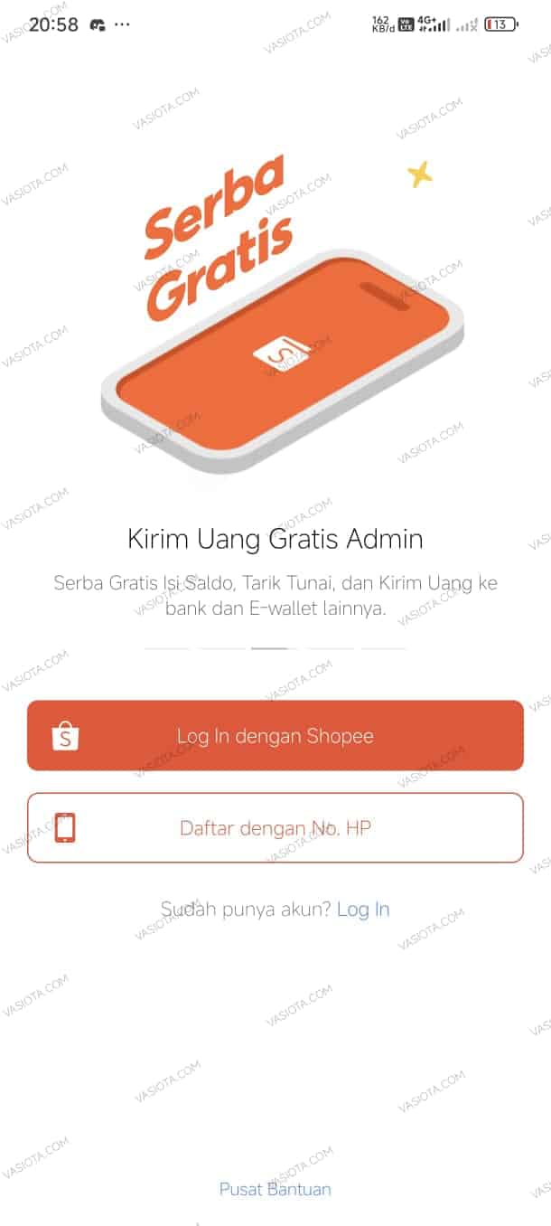 cara memasukkan kode referral shopeepay