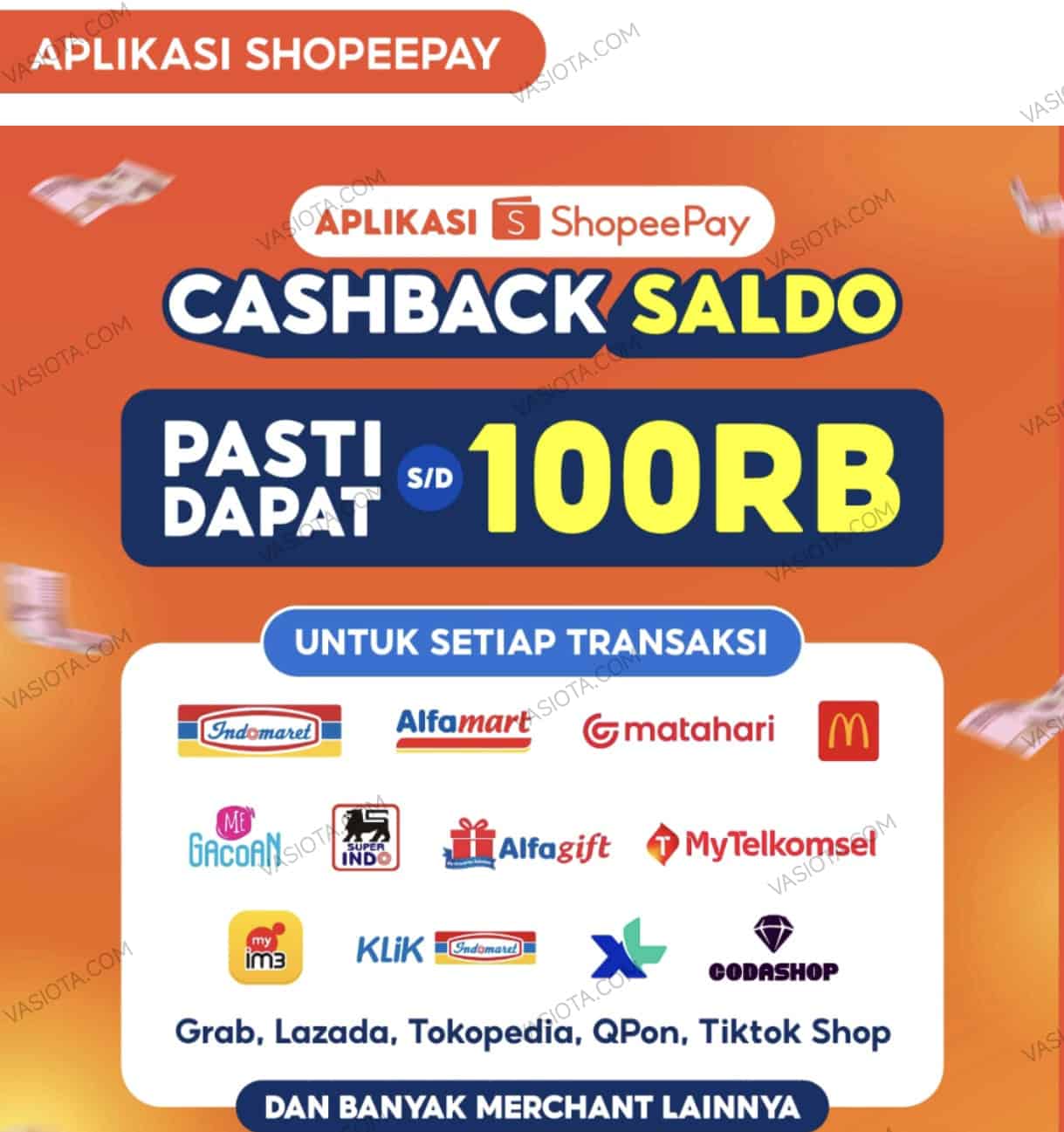 cashback qris shopeepay sampai 100 ribu