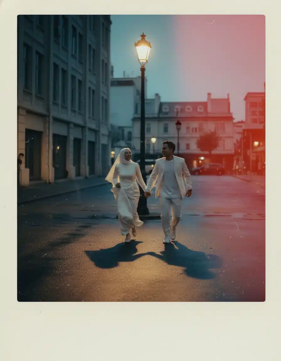 Prompt Foto Berdua Estetika Malam Hari (Night Vibes)