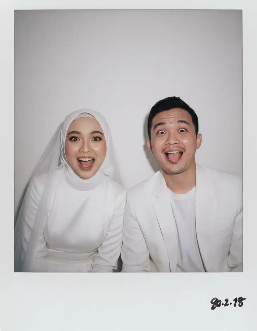 Prompt Gemini AI Pasangan Polaroid Ekspresi Lucu (Funny Faces)
