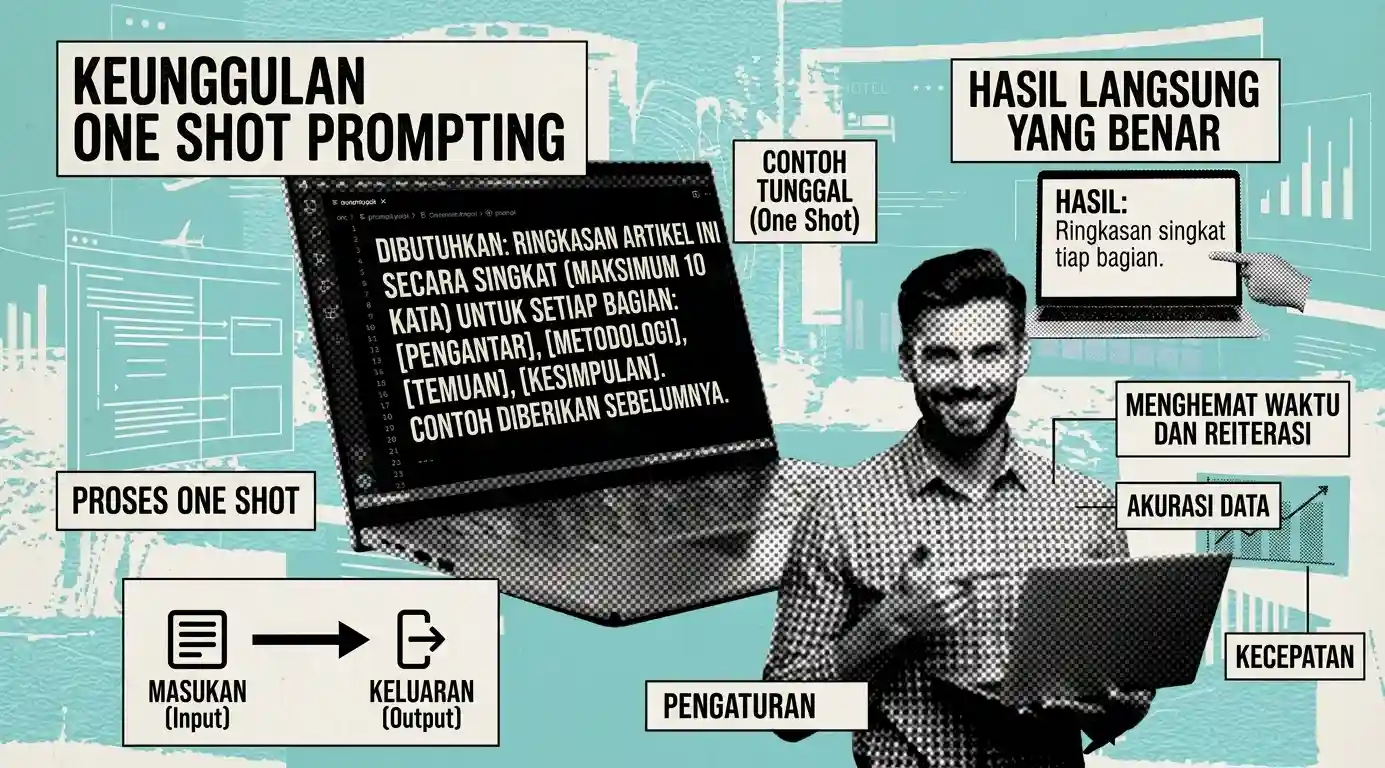 One Shot Prompting Adalah? Cara Kerja, Contoh, dan Tips agar AI Memberikan Jawaban Lebih Akurat Kelebihan One Shot Prompting