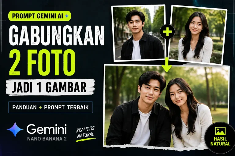 Deretan Prompt untuk Menggabungkan 2 Foto Menjadi 1 di Gemini AI Prompt untuk Menggabungkan 2 Foto Menjadi 1